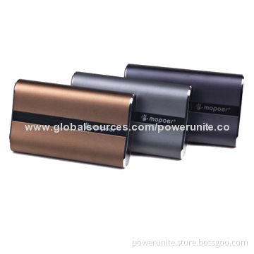 16,000mAh Metal Case Power Banks with Dual USB Port, Sized 130*80*23mm, 5V DC-1/2.1A Output